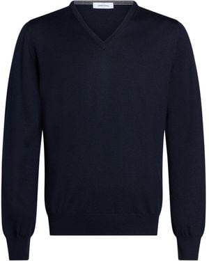 Gran Sasso Midnight Sweater Virgin Wool - Blue