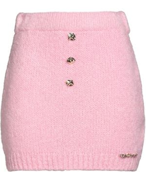 Odi Et Amo Mini Skirt Acrylic, Wool, Polyamide, Mohair Wool - Pink