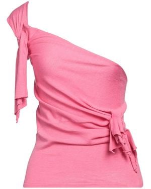 MSGM Top Viscose, Polyamide, Merino Wool - Pink