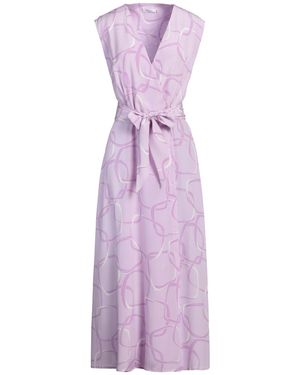 Barba Napoli Maxi Dress Silk - Purple
