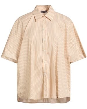 BLUE BROTHERS Shirt Cotton, Polyamide, Elastane - Natural
