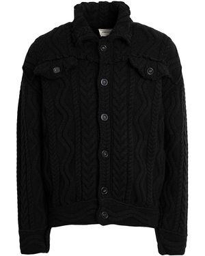 ATOMOFACTORY Cardigan Acrylic, Wool, Alpaca Wool, Polyamide, Elastane - Black