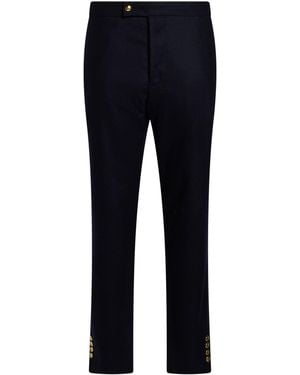 Moncler Pants Wool - Blue