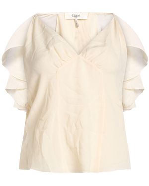 Chloé Cream Top Silk - Natural