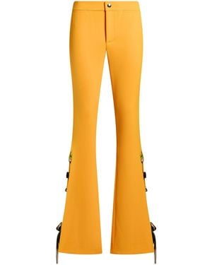PUCCI Trousers Polyester, Elastane - Orange