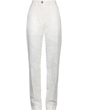 MSGM Pants Cotton, Polyester - White
