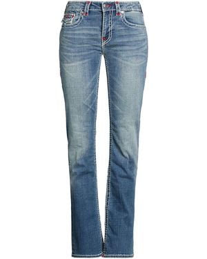 TRUE RELIGION Jeans Cotton, Polyester, Rayon, Elastane - Blue