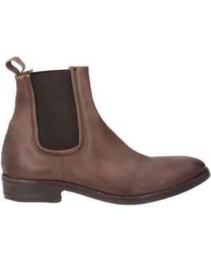 A.s.98 Dark Ankle Boots Leather - Brown