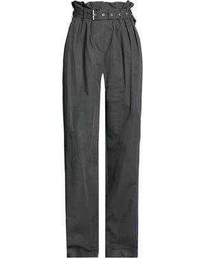 Dries Van Noten Charcoal Pants Cotton - Gray