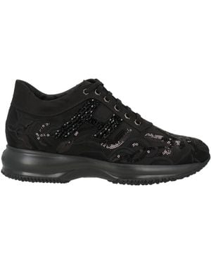 Hogan Atelier Trainers Textile Fibres - Black