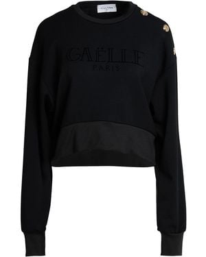 Gaelle Paris Sweatshirt Modal, Polyester, Elastane - Black
