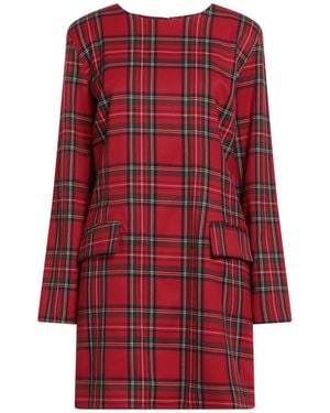 ViCOLO Mini Dress Polyester, Viscose, Elastane - Red