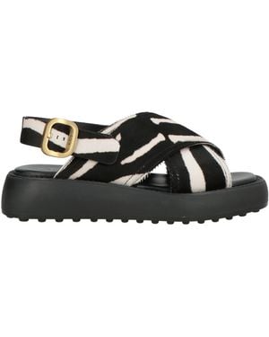 Tod's Sandals Leather - Black