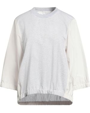 Peserico Light Sweatshirt Cotton, Elastane - White