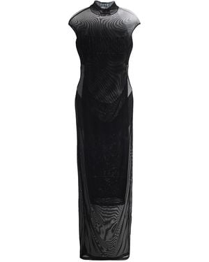 Jean Paul Gaultier Maxi Dress Polyamide, Elastane - Black