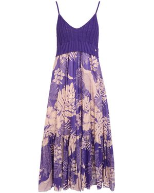 Pinko Midi Dress Cotton - Purple
