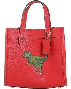 COACH Handbag Leather - Red