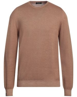 AROVESCIO Tan Jumper Merino Wool - Brown