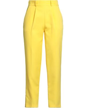 ACTUALEE Trousers Polyester, Elastane - Yellow