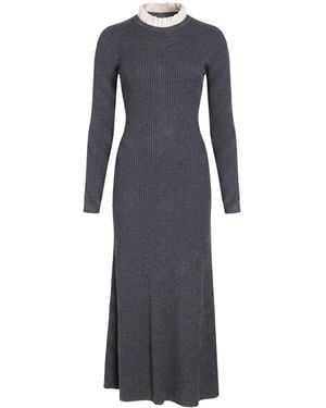 Sandro Vestido Largo - Azul
