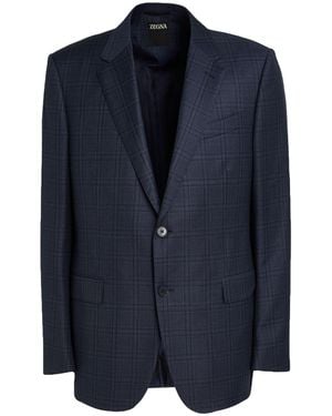 ZEGNA Blazer Wool - Blue