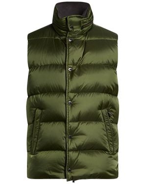 Moorer Vest Polyamide, Polyurethane - Green
