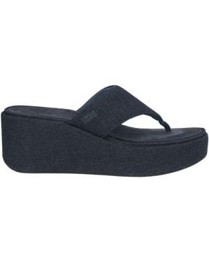 Fitflop Thong Sandal Textile Fibers - Blue