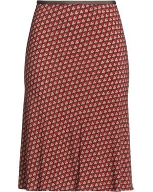 Siyu Midi Skirt Viscose, Elastane - Red