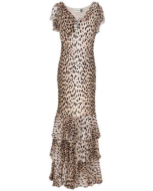 RIXO London Robe Longue - Multicolore