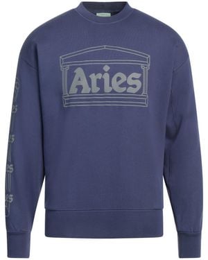 Aries Sweatshirt Cotton - Blue