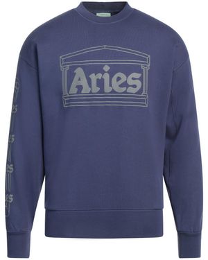 Aries Sweatshirt Cotton - Blue