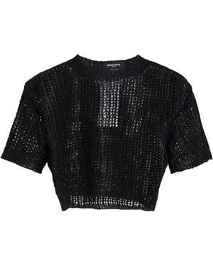 Rochas Top Linen, Polyurethane, Cotton, Polyester - Black