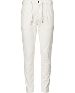 Eleventy Platinum Pants Cotton, Modal, Elastane - White
