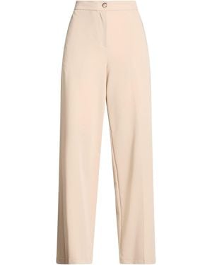 ViCOLO Pants Polyester, Viscose, Elastane - Natural