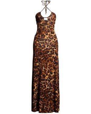 Miss Bikini Maxi Dress Viscose, Elastane - Brown