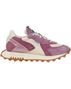 RUN OF Trainers Leather, Textile Fibres - Purple