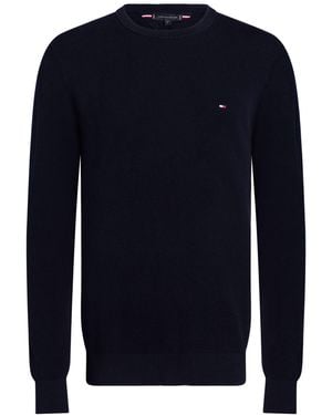 Tommy Hilfiger Midnight Jumper Cotton - Blue
