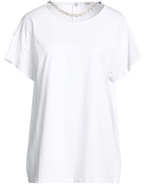 Christopher Kane T-Shirt Organic Cotton, Metal, Glass - White