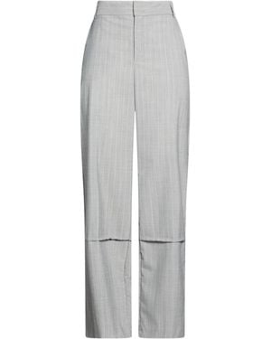 MAX&Co. Trousers Virgin Wool, Polyester, Elastane - White