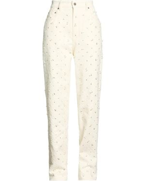 Golden Goose Ivory Jeans Cotton - White