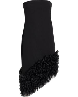 Isabelle Blanche Mini Dress Polyester, Elastane - Black