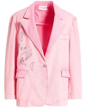 DES_PHEMMES Blazer Cotton, Elastane - Pink