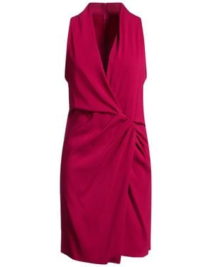 Carla G Fuchsia Mini Dress Acetate, Viscose, Elastane - Red