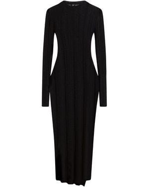 Pinko Midi Dress Polyamide, Alpaca Wool, Wool - Blue