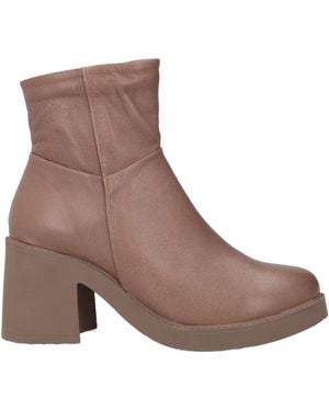 BUENO Ankle Boots Leather - Brown