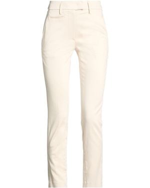 Dondup Ivory Pants Cotton, Viscose, Elastane - Natural