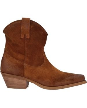 METISSE Ankle Boots Leather - Brown