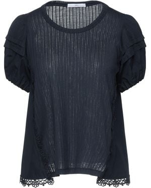 High Midnight Top Cotton, Nylon - Blue