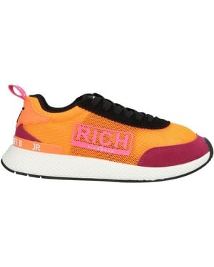 John Richmond Trainers Textile Fibres, Leather - Orange