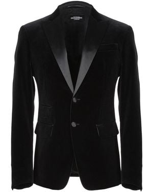 DSquared² Blazer Cotton, Elastane, Silk - Black